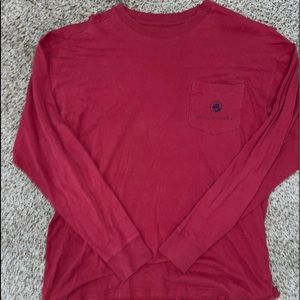 Southern Proper Long Sleeve TShirt Burgundy